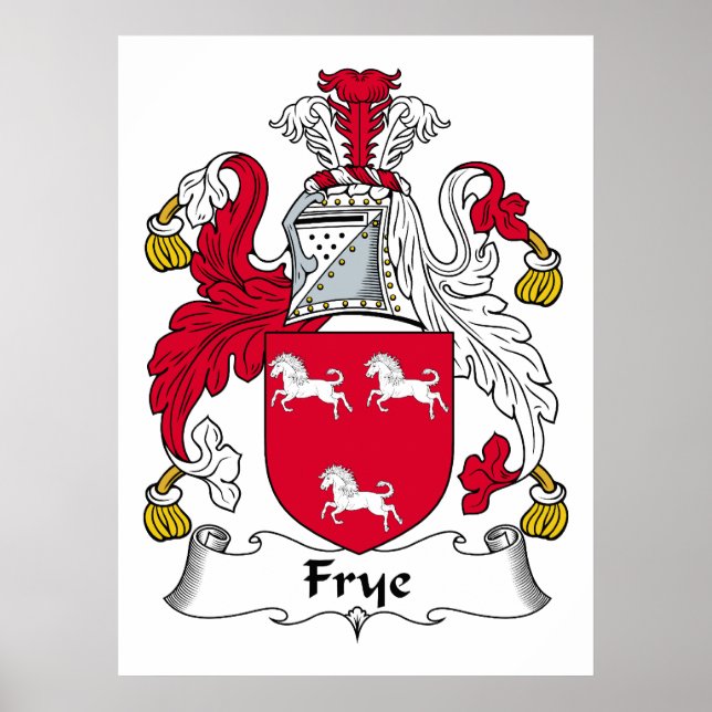 Frye Family Crest Poster (Front)