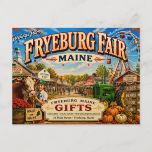 Fryeburg Fair Maine Nostalgic Postcard