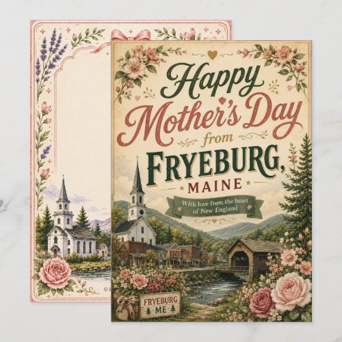 Fryeburg Maine Mother’s Day Greeting Card