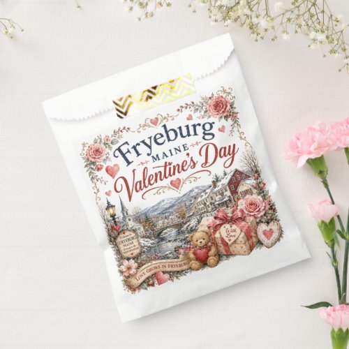 Fryeburg Maine Valentine’s Day Favor Bag