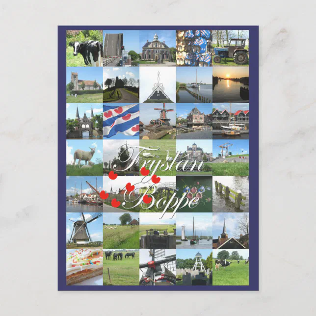 frysl-n-boppe-friesland-photo-postcard-kaart-zazzle