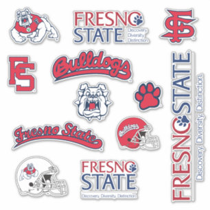 FS Fresno State Bulldogs Logos Sticker