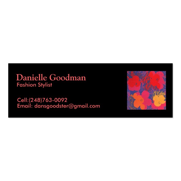 FS II.66, Danielle Goodman, Fashion Stylist , ABusiness Card