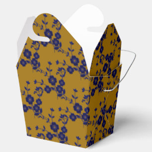 FS Style 1-Blue-Gold 1-PARTY FAVOR BOXES, take out Boxes