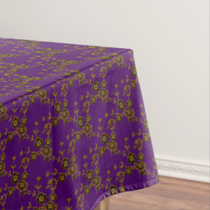 FS Style 1,Purple-Gold-52x70 COTTON Tablecloth