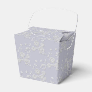 FS Style 1-Purple-White-FAVOR BOXES, take out Favor Boxes
