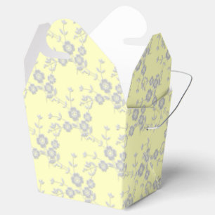 FS Style 1-Yellow Lt Wht-PARTY FAVOR BOXES, t-o Boxes