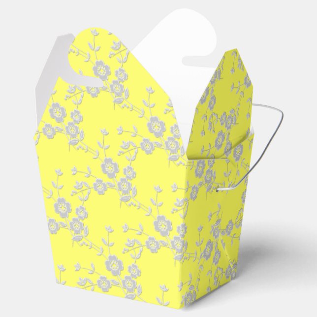 FS Style 1-Yellow White 2-FAVOR BOXES, take out Favor Boxes (Opened)