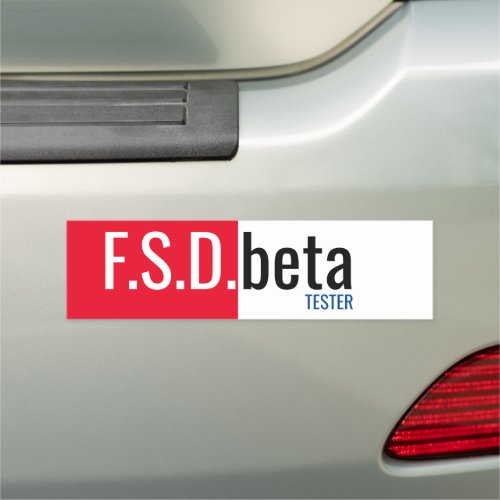 FSD beta  Car Magnet