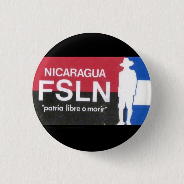 FSLN Nicaragua Libre Pinback Button (Front)