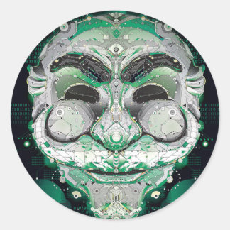 Fsociety Sticker, Glossy Classic Round Sticker