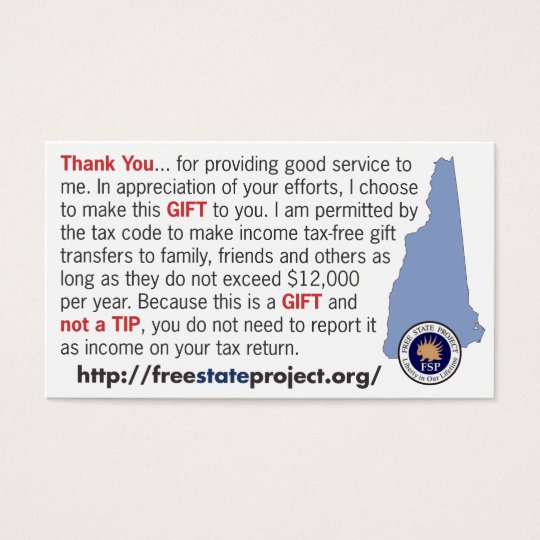 FSP Not a Tip Card