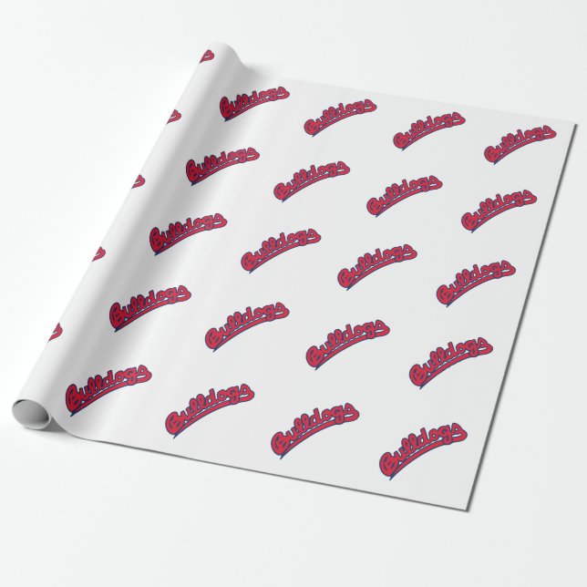 FSU Bulldogs Wrapping Paper (Unrolled)