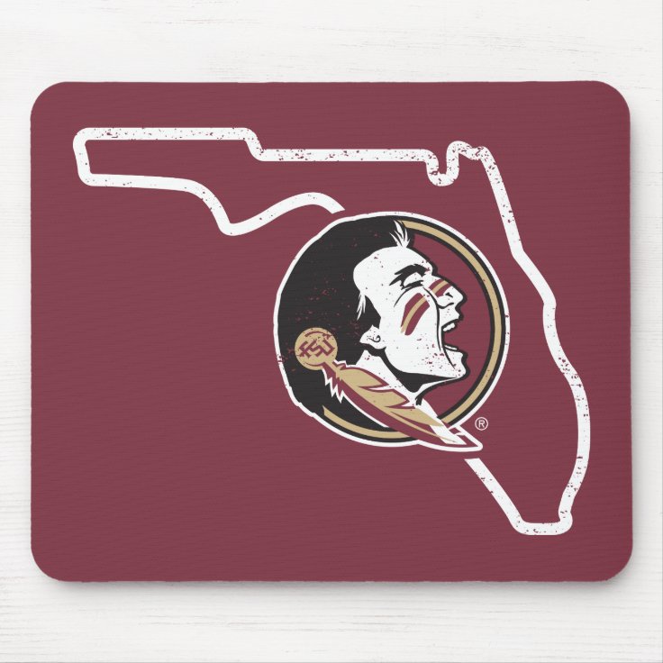 FSU Classic Seminoles State Logo Mouse Pad Zazzle