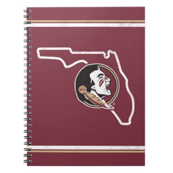Fsu | Classic Seminoles State Logo Notebook by floridastateshop at Zazzle