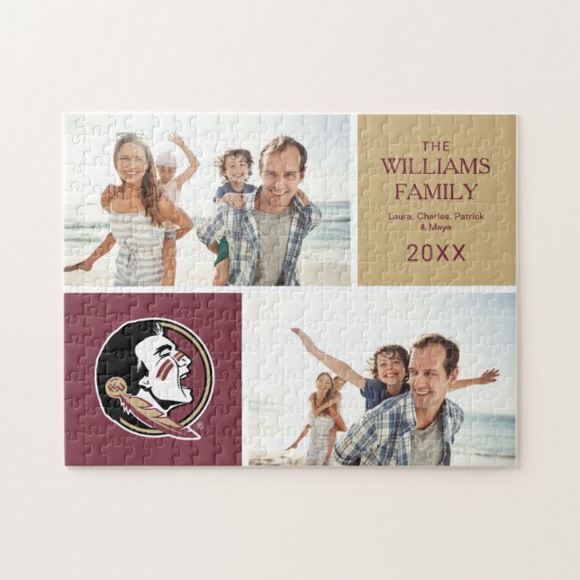 FSU Florida State Family Photo Collage Jigsaw Puzzle (Horizontal)
