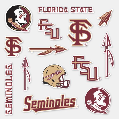 FSU Florida State Seminoles Logos Sticker