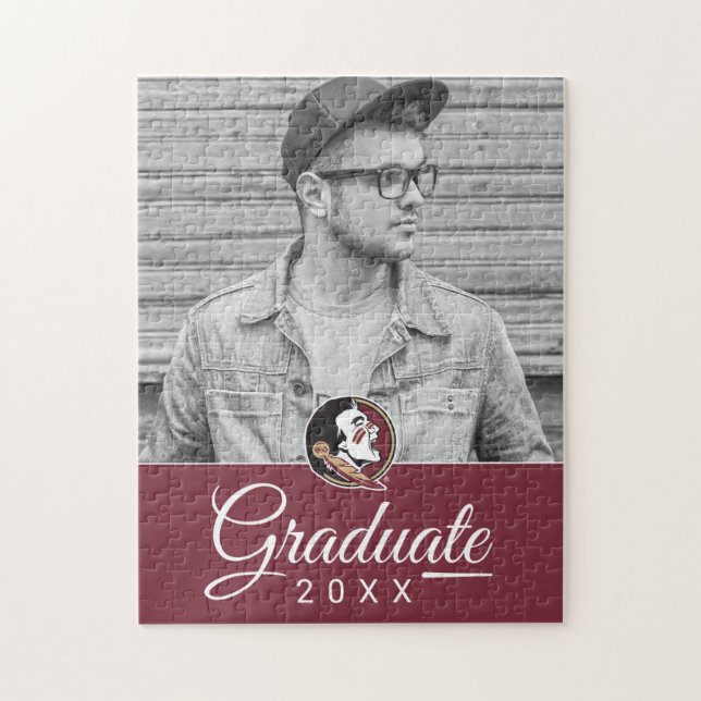 FSU Florida State University Graduation  Jigsaw Puzzle (Vertical)