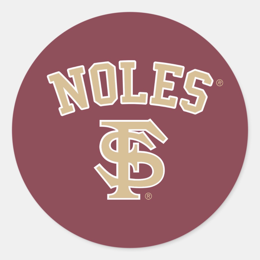 FSU Noles Classic Round Sticker | Zazzle