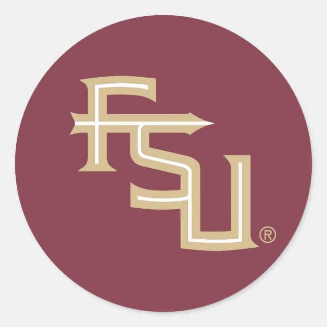 FSU Seminoles Classic Round Sticker (Front)