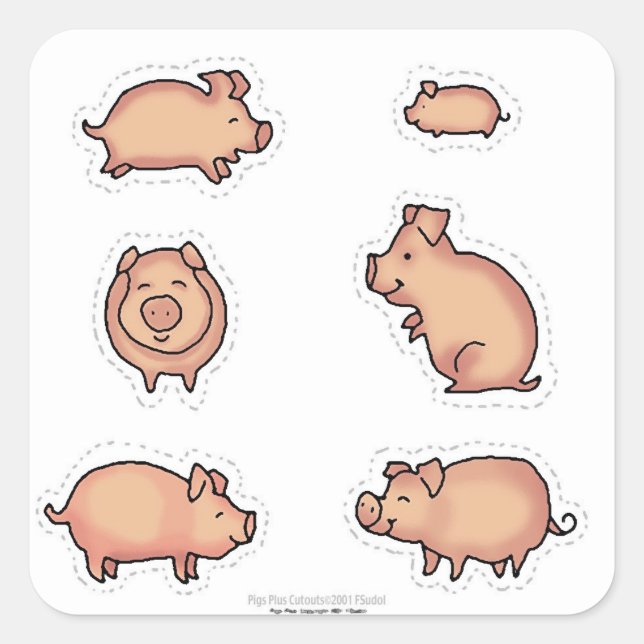 FSudolArt Merchandise Square Sticker (Front)