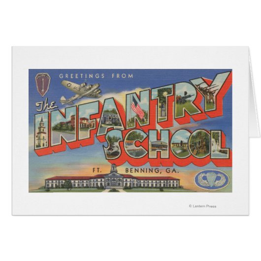 Ft. Benning, Georgia - Infantry School Cards (Front Horizontal)
