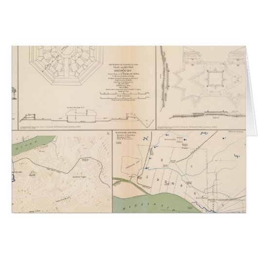 Ft Donelson, Memphis, Nashville Cards (Front Horizontal)