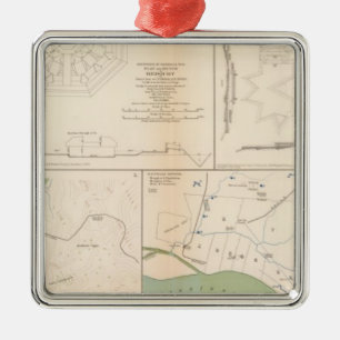 Ft Donelson, Memphis, Nashville Metal Ornament