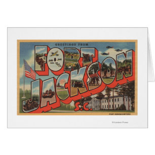 Ft. Jackson, South Carolina - Large Letter Scene Cards