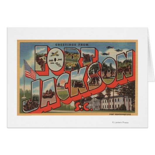 Ft. Jackson, South Carolina - Large Letter Scene Cards (Front Horizontal)