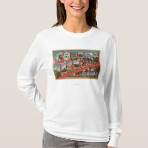 Ft. Jackson, South Carolina - Large Letter Scene T-Shirt