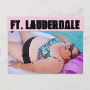 FT. LAUDERDALE BATHING BEAUTY Postcard