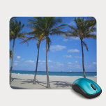 Ft Lauderdale Beach Florida Palm Trees And Ocean Mouse Pad at Zazzle