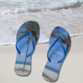 Ft Lauderdale Beach Florida Palm Trees Flip Flops by Sozo4all at Zazzle