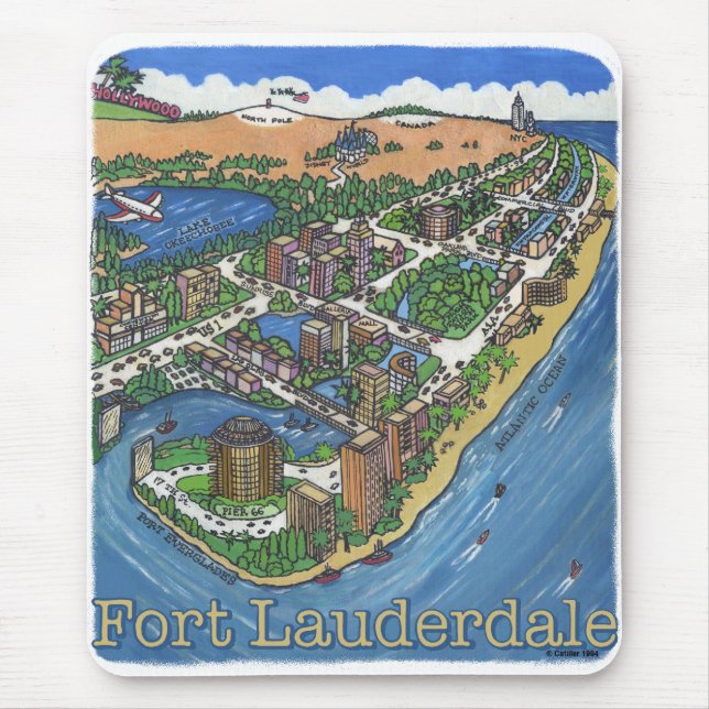 Ft Lauderdale Mouse Pad (Front)