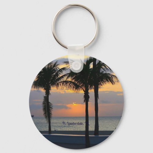 Ft Lauderdale Sunrise Keychain