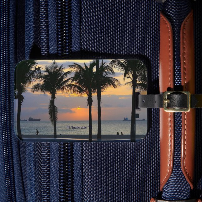 Ft. Lauderdale Sunrise Luggage Tag (Front Insitu 4)