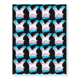 FT Logo Black Temporary Tattoos