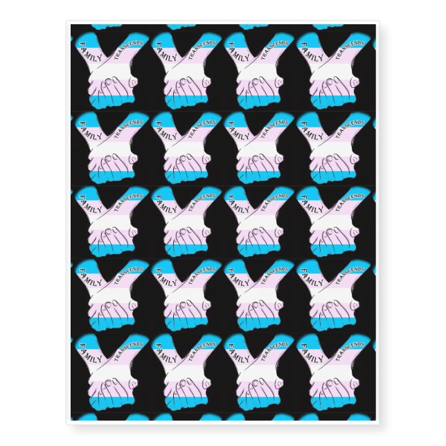 FT Logo Black Temporary Tattoos (Front)