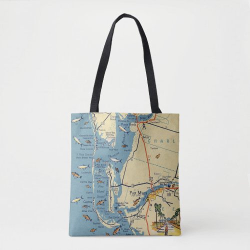 Ft Myers Florida Shoulder Tote