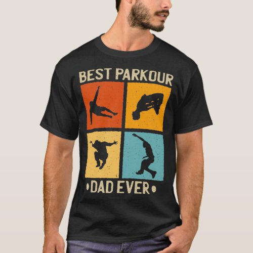 Fte des pres Le meilleur papa du Parkour classique T_Shirt