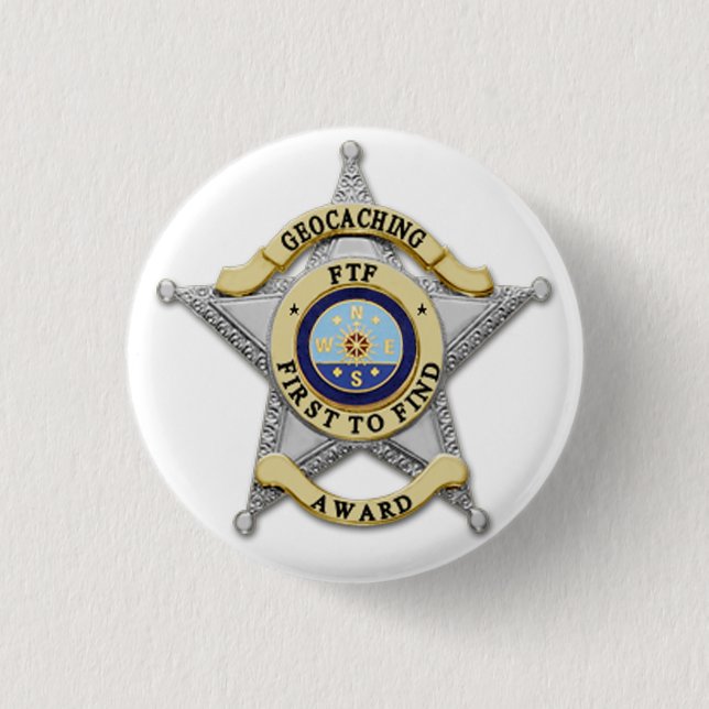 FTF - "First to Find" Award Badge Button (Front)