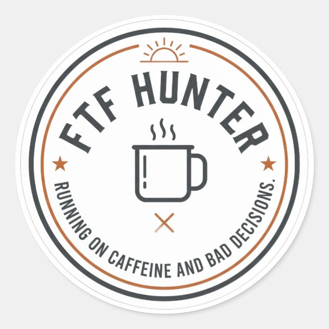 FTF Hunter sticker (Front)