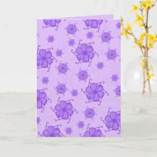 FTF Monochrome 5x7 Blank Card in Purple