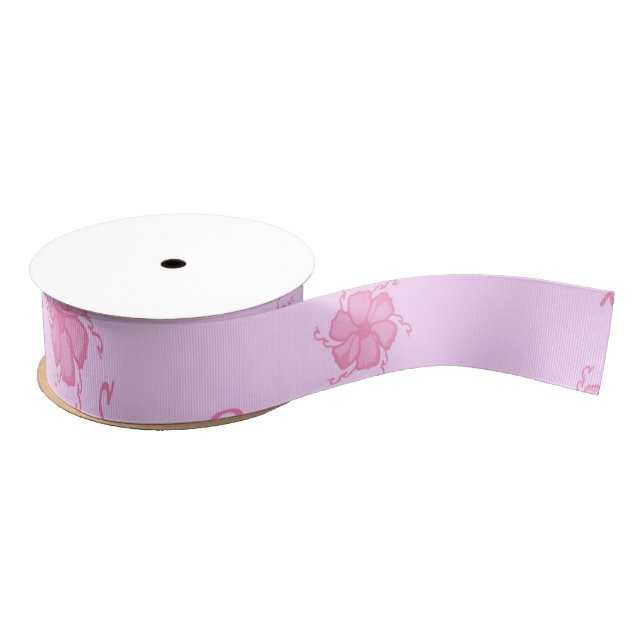FTF Monochrome Grosgrain Ribbon in Pink (Spool)