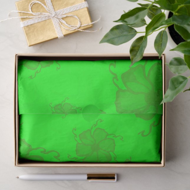 FTF Monochrome Tissue Paper in Green (Gift)