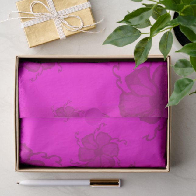 FTF Monochrome Tissue Paper in Hot Pink (Gift)