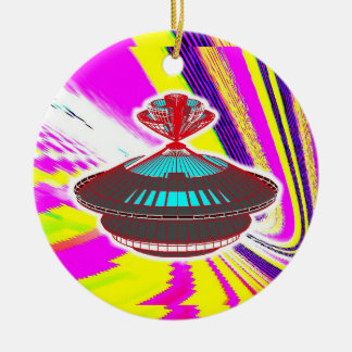 FTL Spaceship Ceramic Ornament