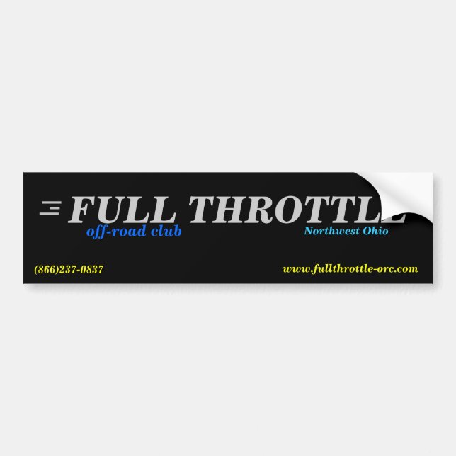 FTORC Bumper Sticker (Front)