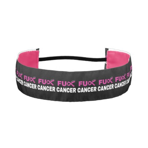 FU CANCERBreast Cancer Athletic Headband